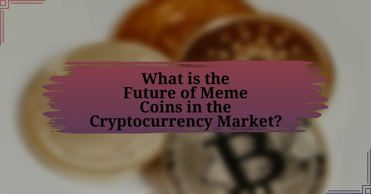 What is the Future of Meme Coins in the Cryptocurrency Market?