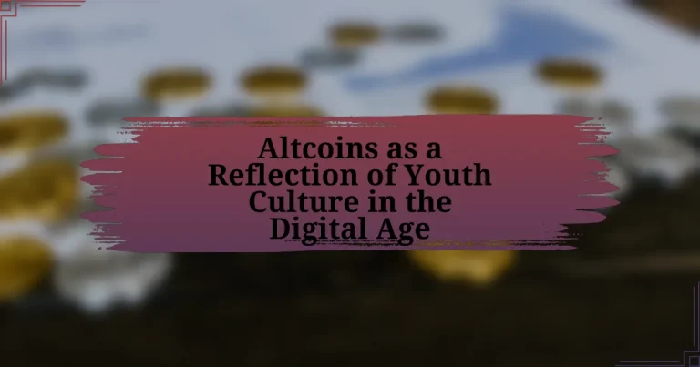 Altcoins as a Reflection of Youth Culture in the Digital Age